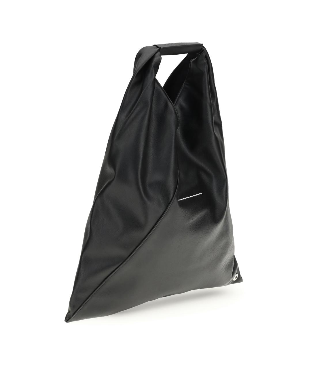 MM6 MAISON MARGIELA Черная сумка с короткими ручками из искусственной кожи, фото 2