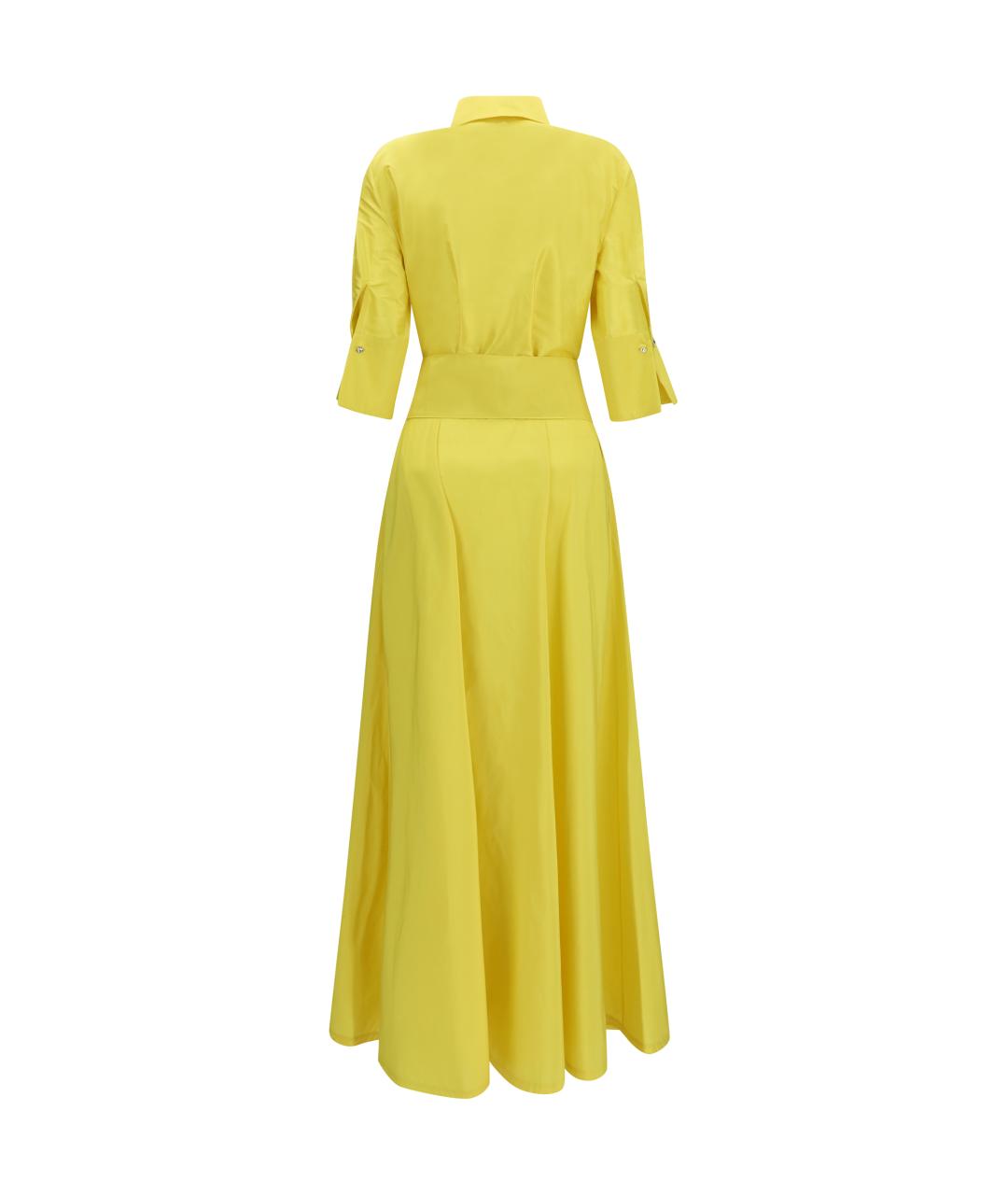 SARA ROKA Желтое полиэстеровое повседневное платье, фото 2