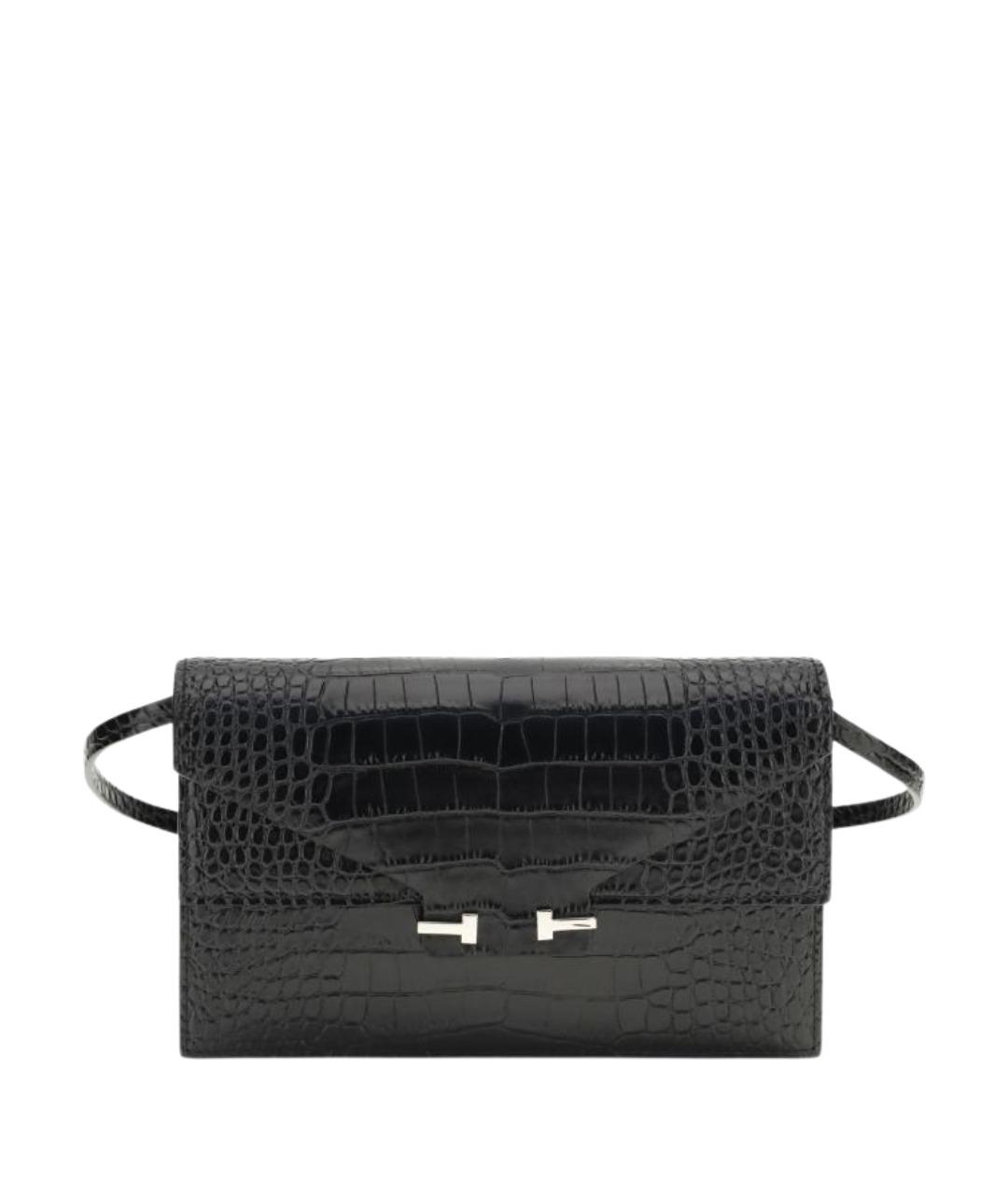 TOM FORD Черная кожаная сумка через плечо, фото 1