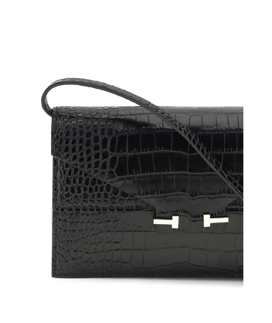 TOM FORD Черная кожаная сумка через плечо, фото 4