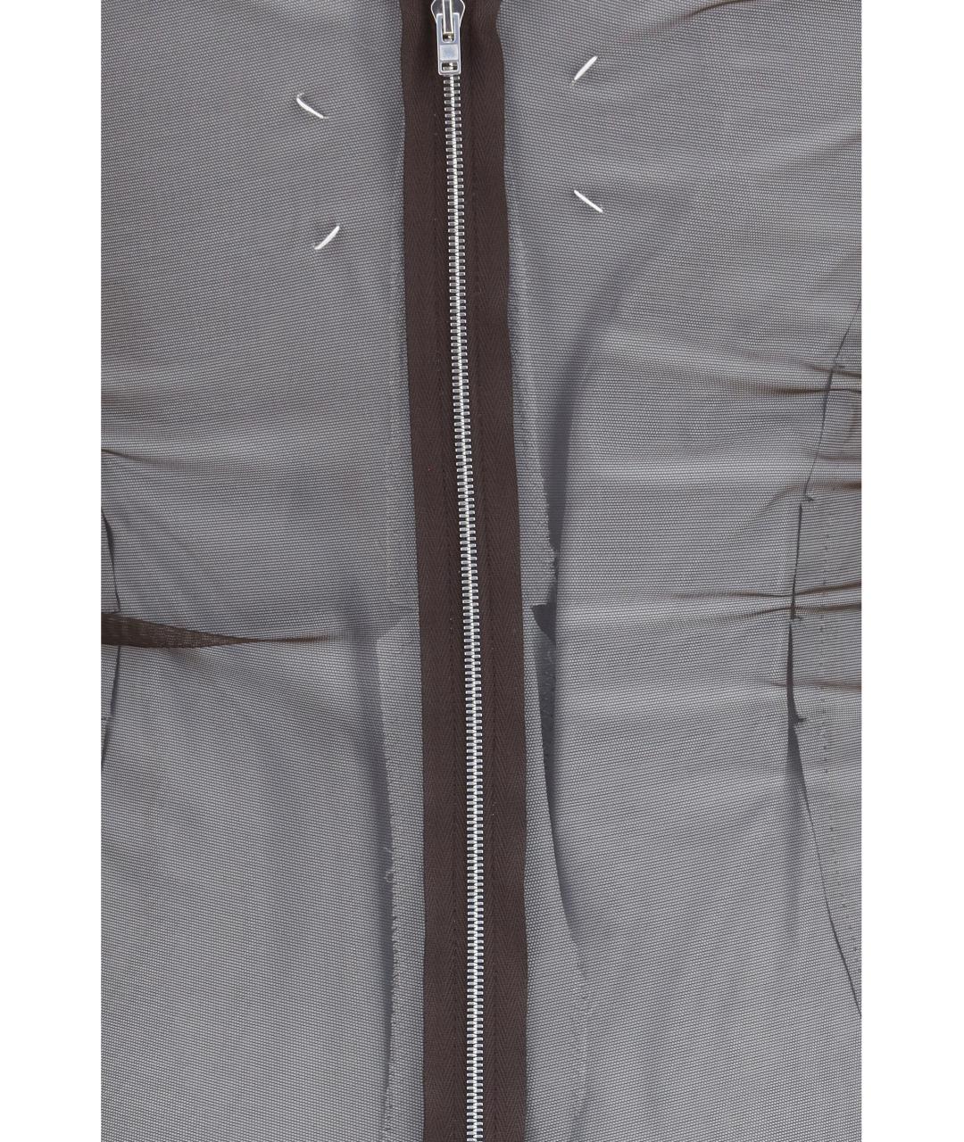 MAISON MARGIELA Коричневое полиамидовое вечернее платье, фото 3