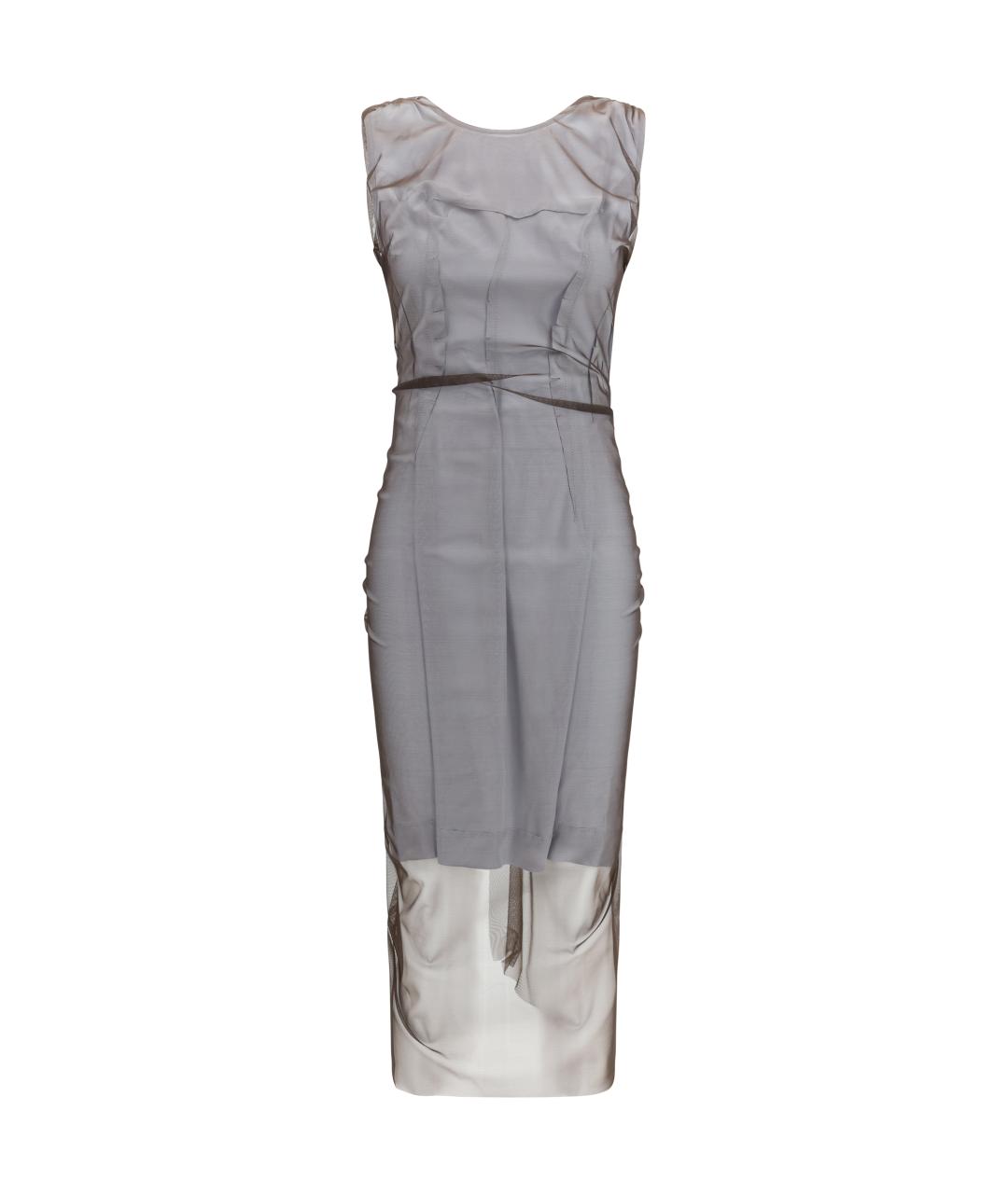 MAISON MARGIELA Коричневое полиамидовое вечернее платье, фото 1