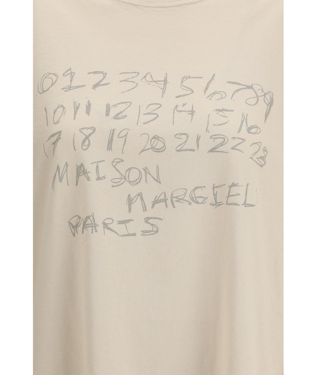 MAISON MARGIELA Белая хлопковая футболка, фото 3