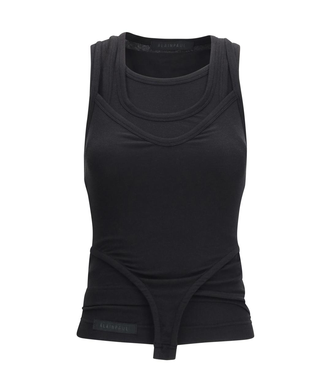 ALAINPAUL Черная майка, фото 1