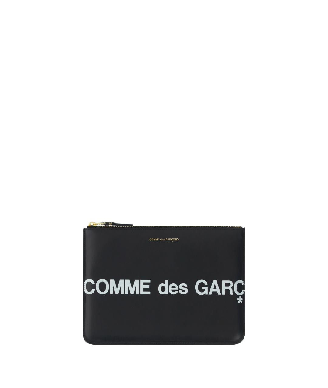 COMME DES GARÇONS Черный кожаный кошелек, фото 1