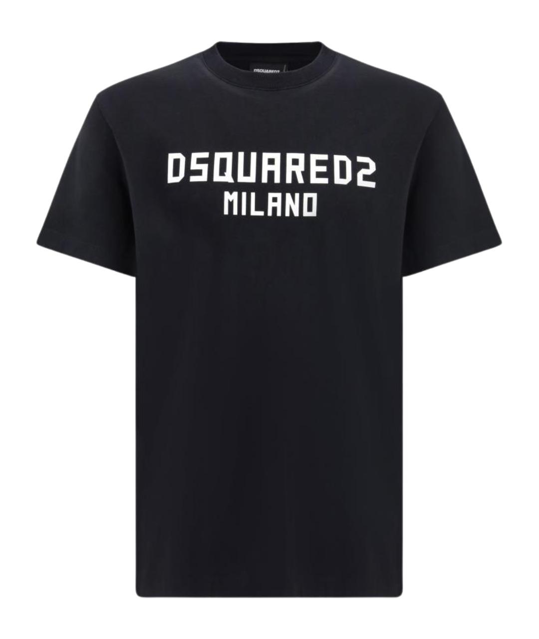 DSQUARED2 Черная хлопковая футболка, фото 1