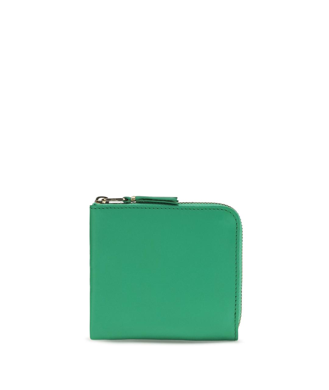 COMME DES GARÇONS WALLET Зеленый кожаный кошелек, фото 1