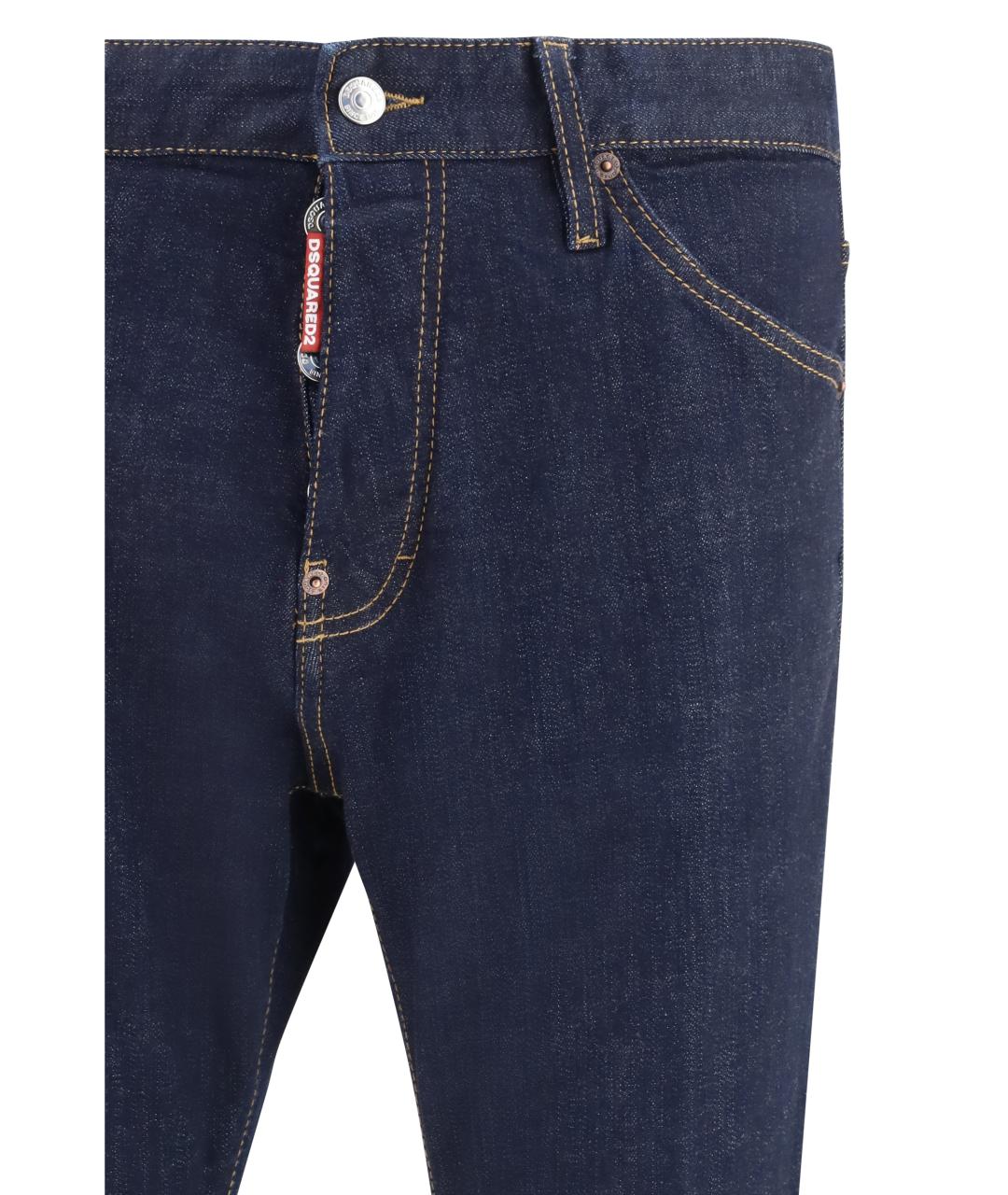 DSQUARED2 Синие хлопковые джинсы скинни, фото 3