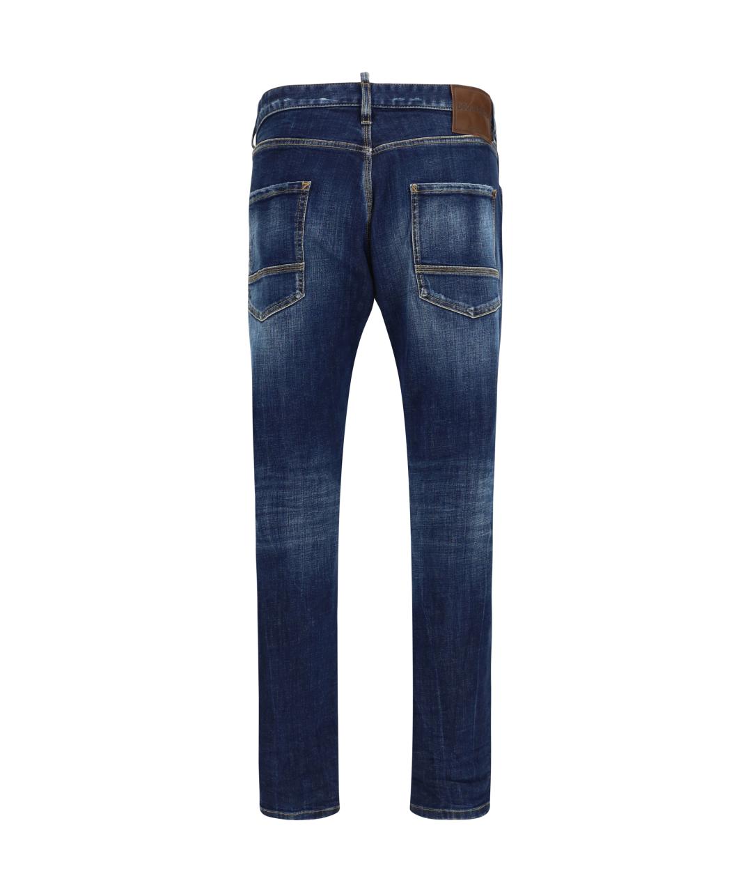 DSQUARED2 Синие хлопковые джинсы скинни, фото 2