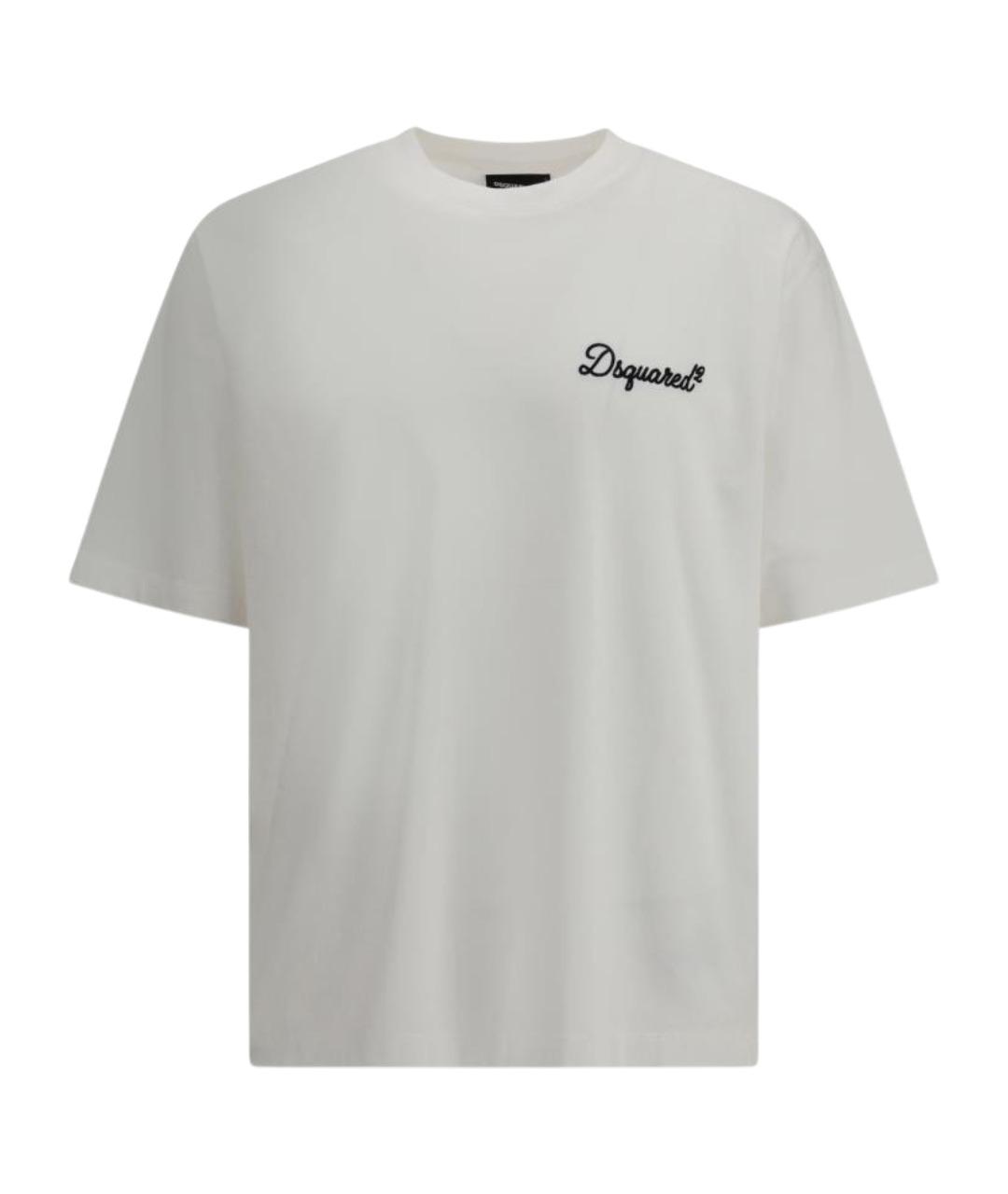 DSQUARED2 Белая хлопковая футболка, фото 1