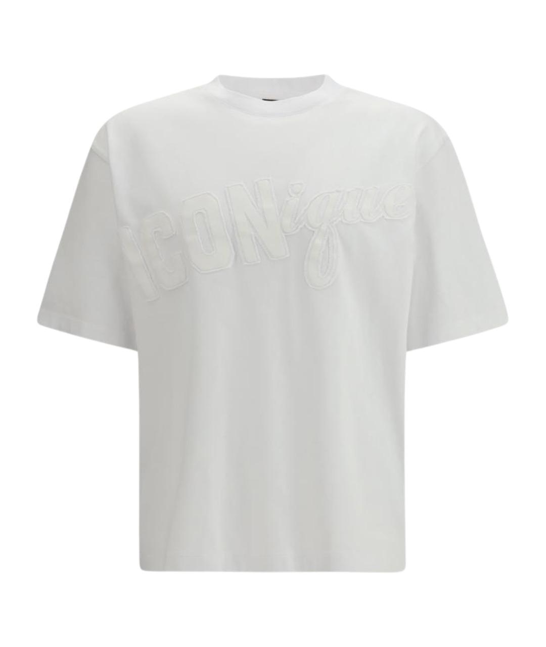 DSQUARED2 Белая хлопковая футболка, фото 1