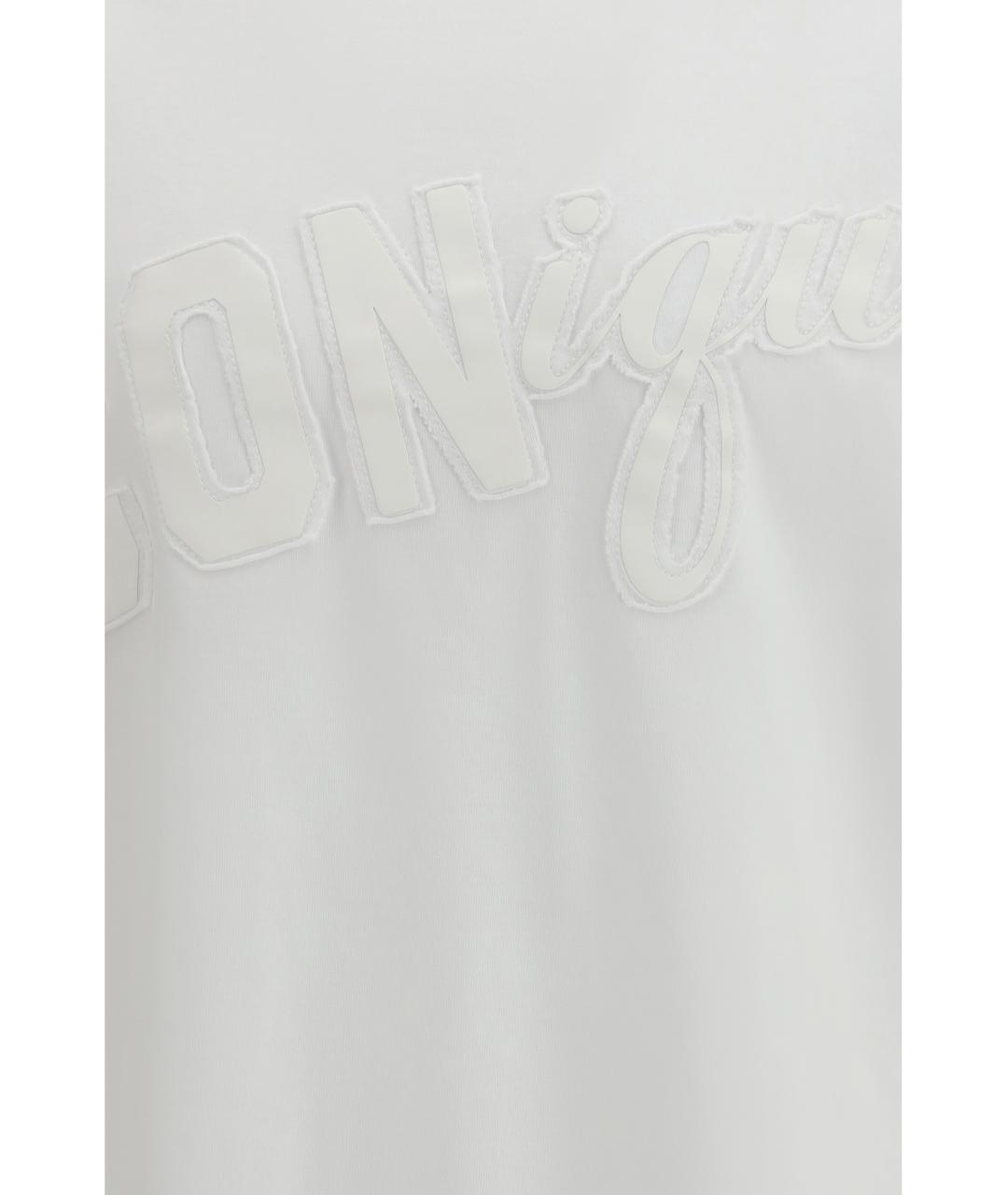 DSQUARED2 Белая хлопковая футболка, фото 3