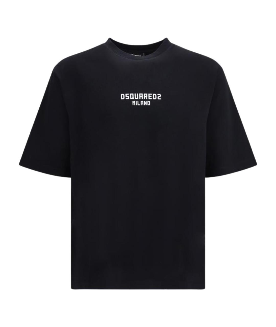 DSQUARED2 Черная хлопковая футболка, фото 1