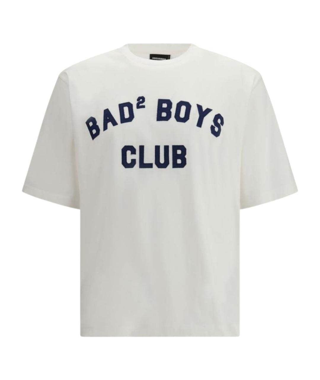DSQUARED2 Белая хлопковая футболка, фото 1