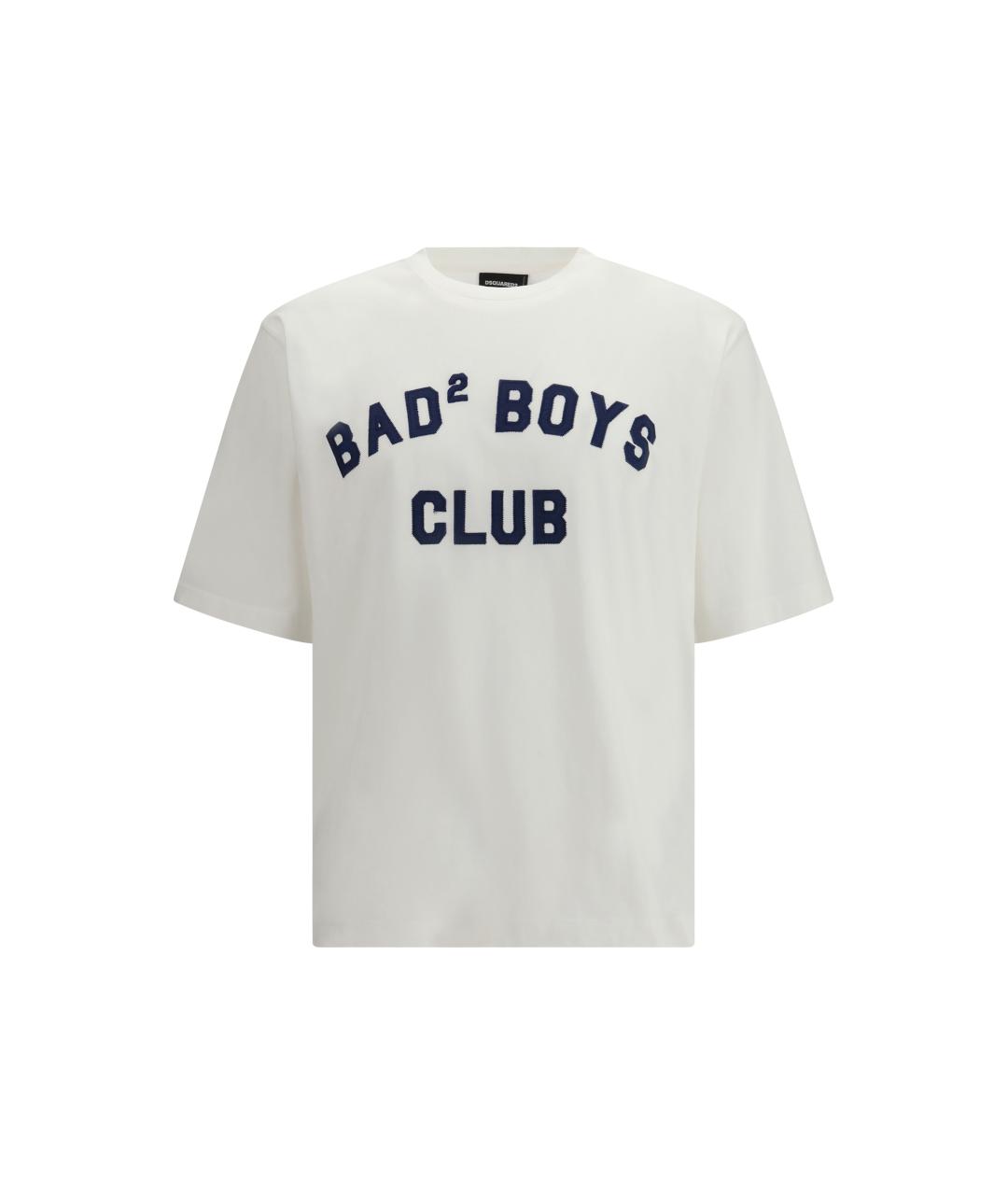 DSQUARED2 Белая хлопковая футболка, фото 4