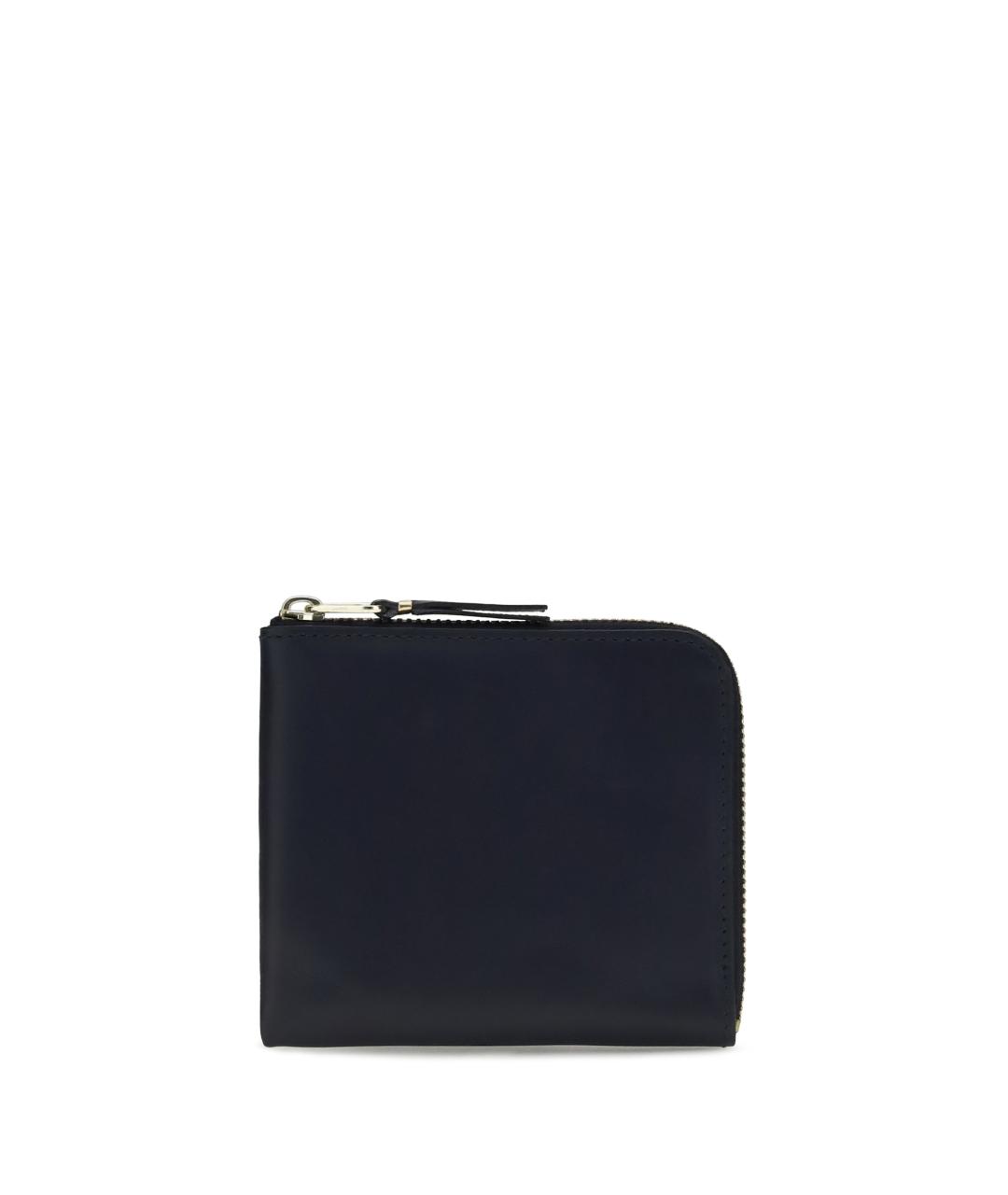 COMME DES GARÇONS WALLET Темно-синий кожаный кошелек, фото 1