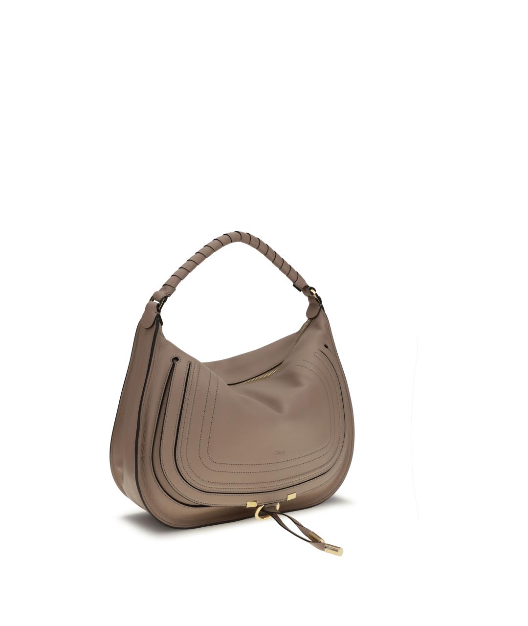 CHLOE Коричневая кожаная сумка через плечо, фото 2