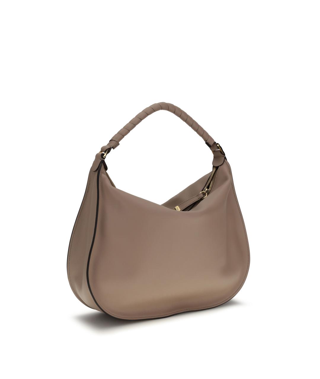 CHLOE Коричневая кожаная сумка через плечо, фото 3