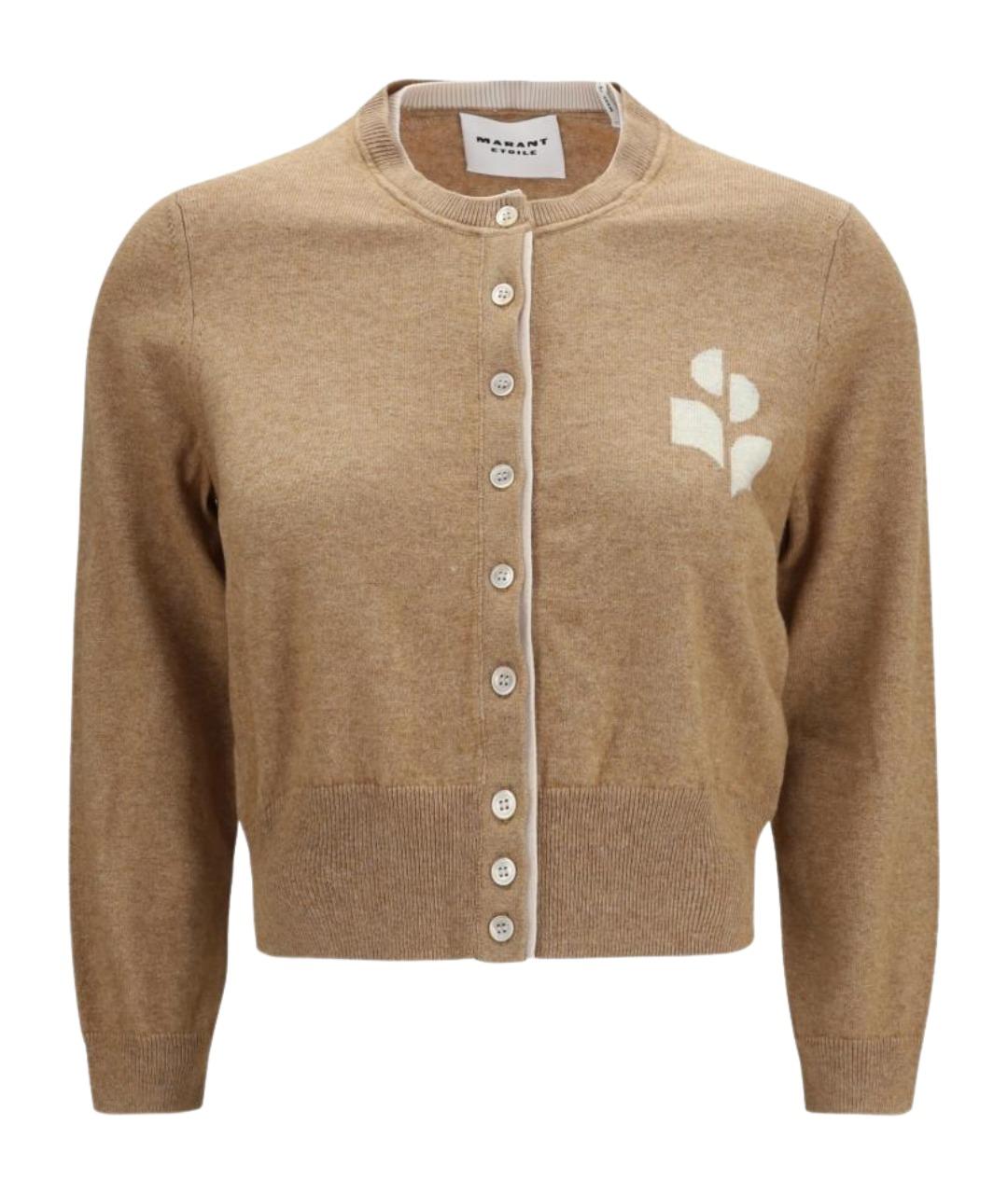 ISABEL MARANT ETOILE Бежевый хлопковый кардиган, фото 1