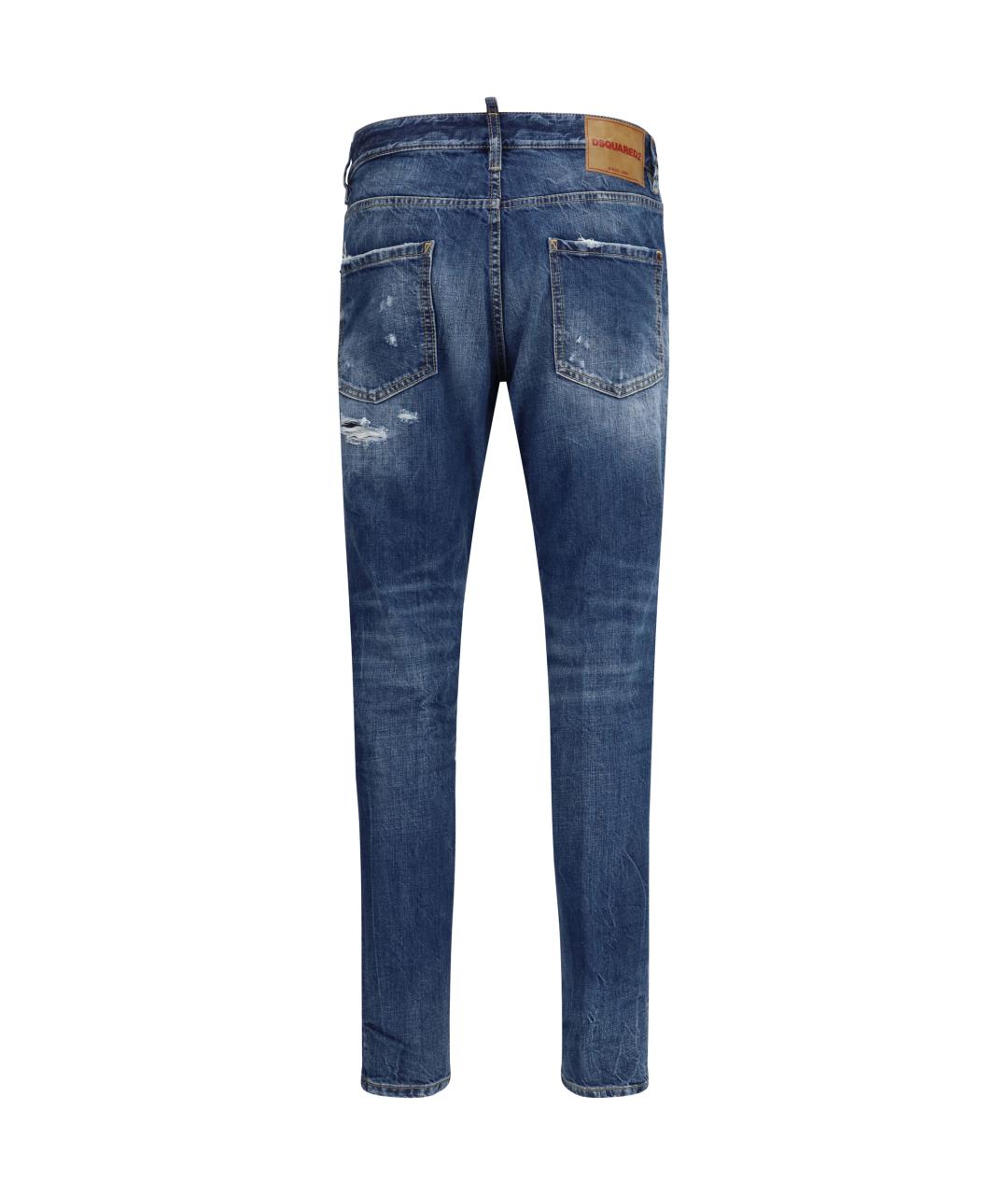 DSQUARED2 Синие хлопковые джинсы скинни, фото 2