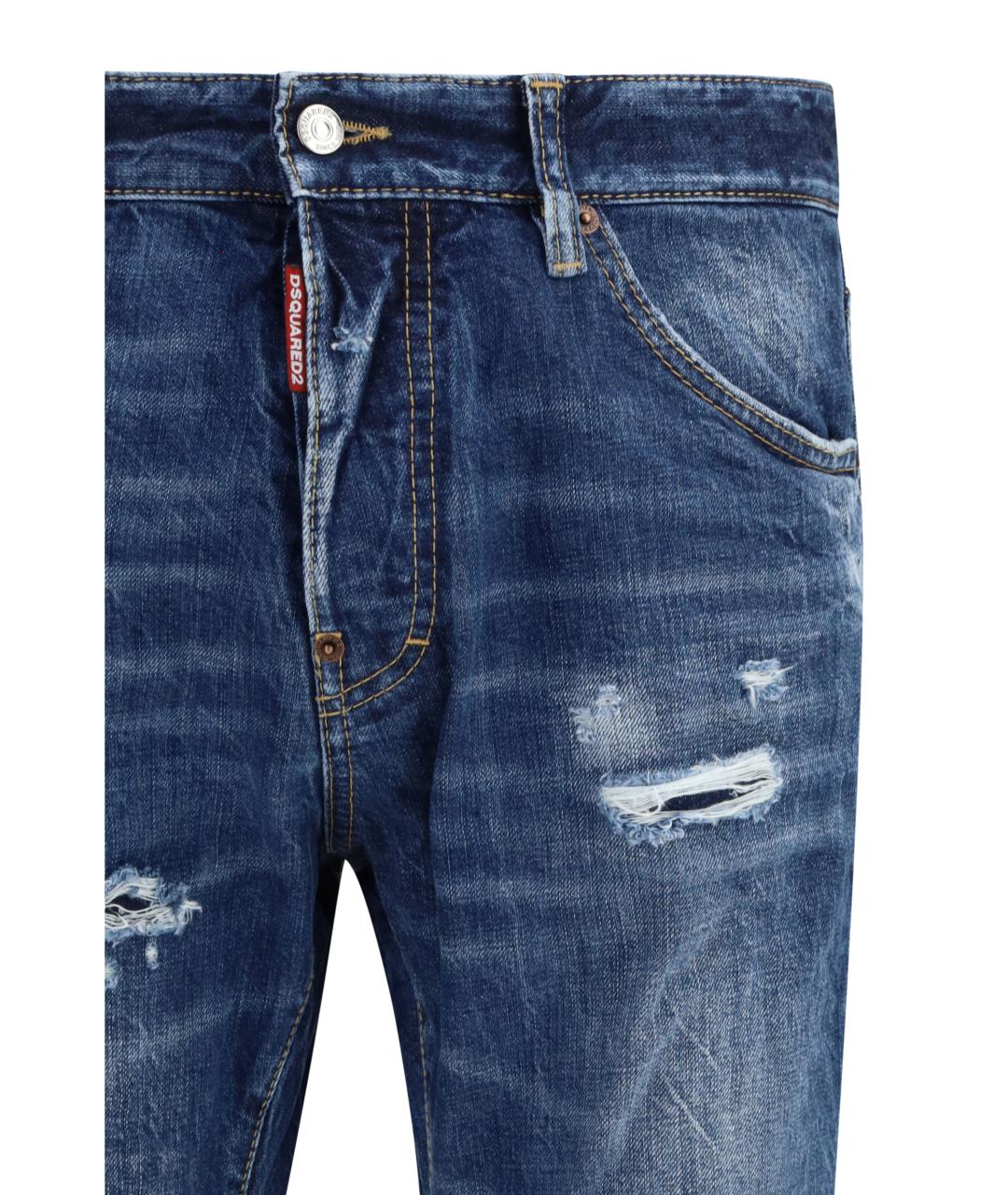 DSQUARED2 Синие хлопковые джинсы скинни, фото 3