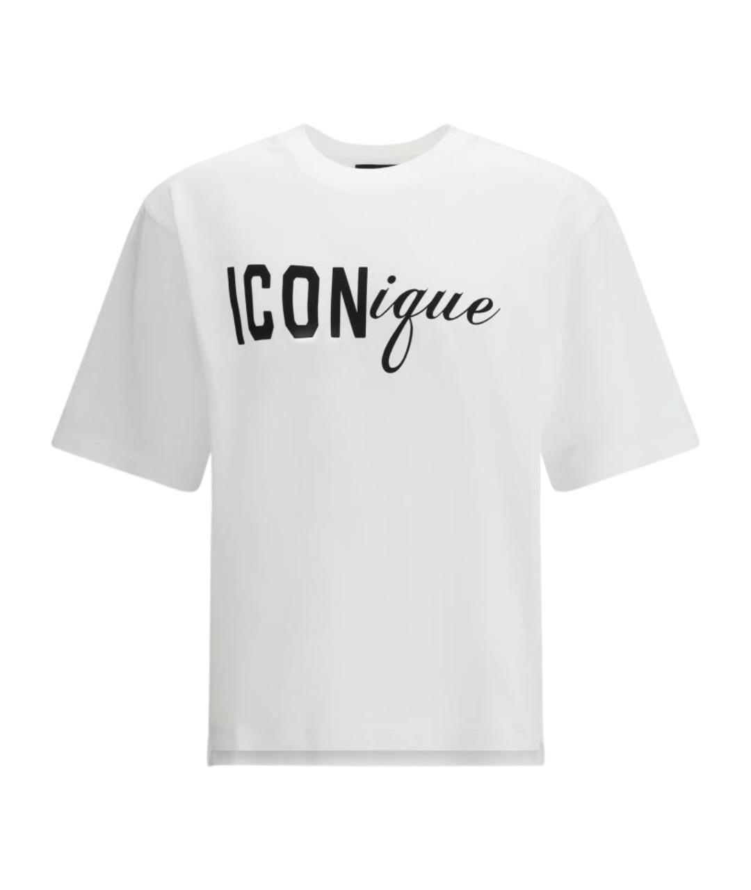 DSQUARED2 Белая хлопковая футболка, фото 1