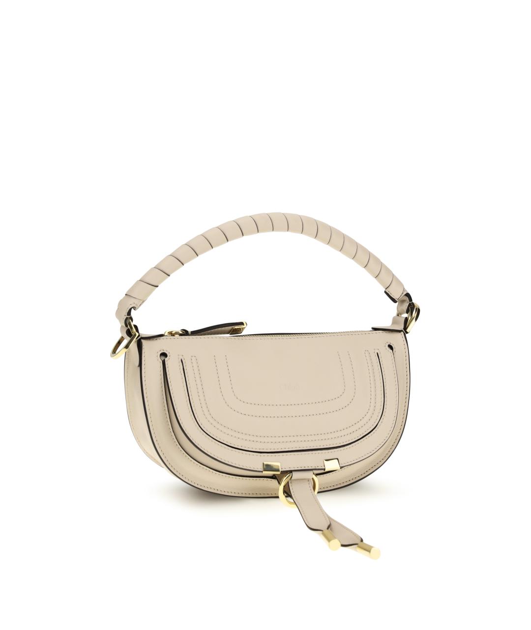 CHLOE Белая кожаная сумка через плечо, фото 2