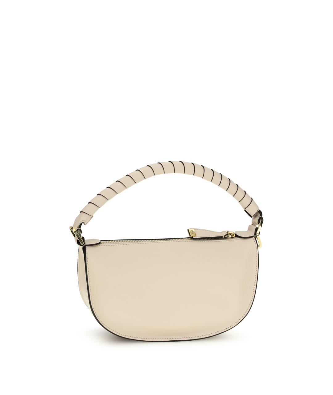 CHLOE Белая кожаная сумка через плечо, фото 3