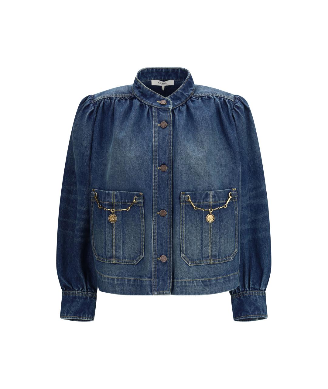 CHLOE Темно-синяя хлопковая куртка, фото 1
