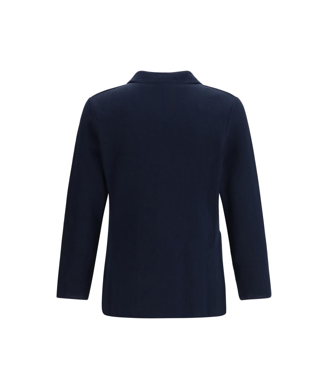 LARDINI Темно-синий хлопковый пиджак, фото 2