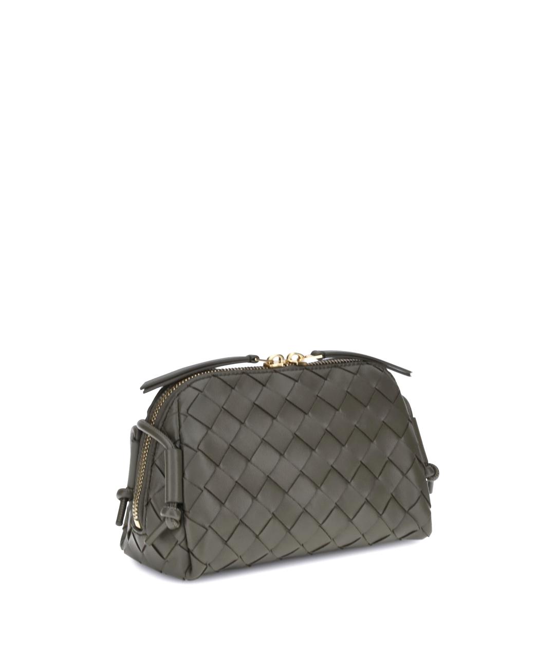 BOTTEGA VENETA Зеленая кожаная сумка через плечо, фото 2