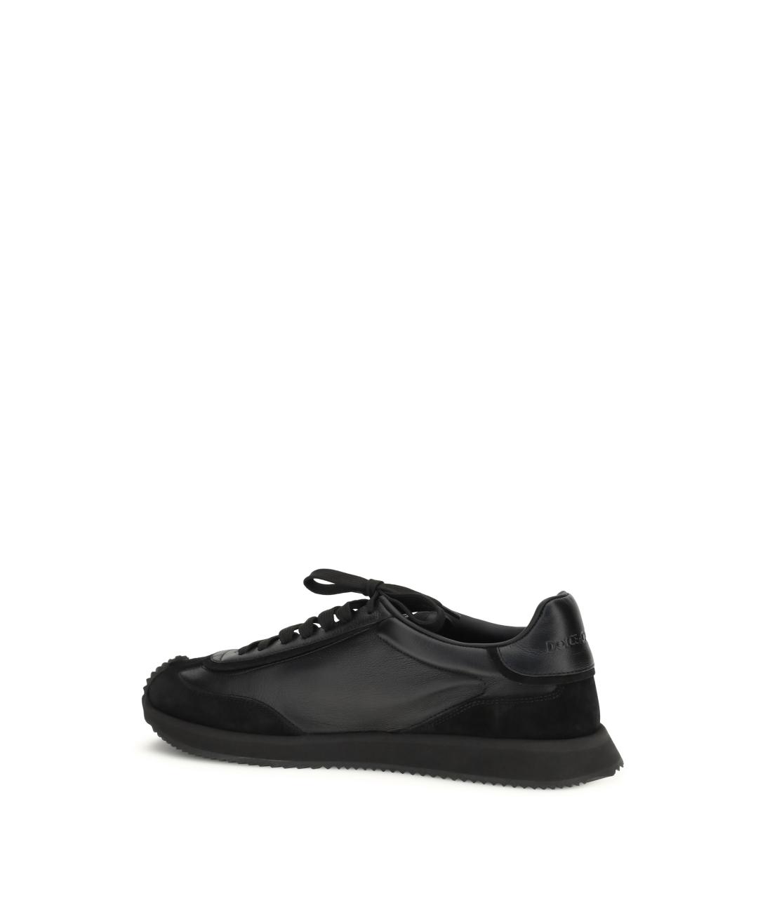 DOLCE&GABBANA Черные низкие кроссовки / кеды, фото 3