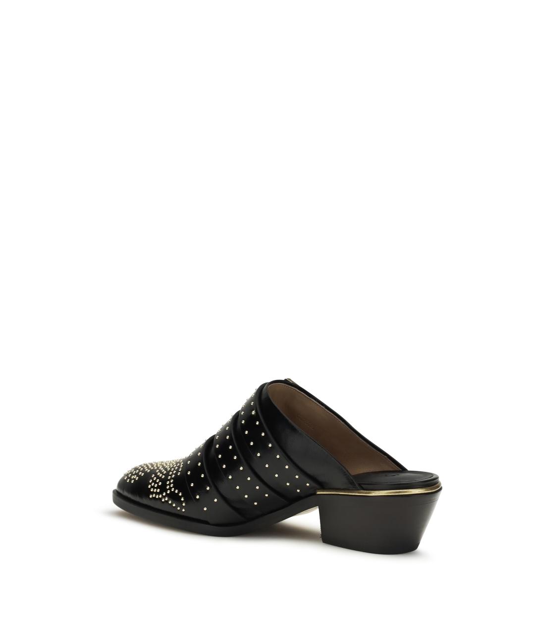 CHLOE Черные кожаные сандалии, фото 3