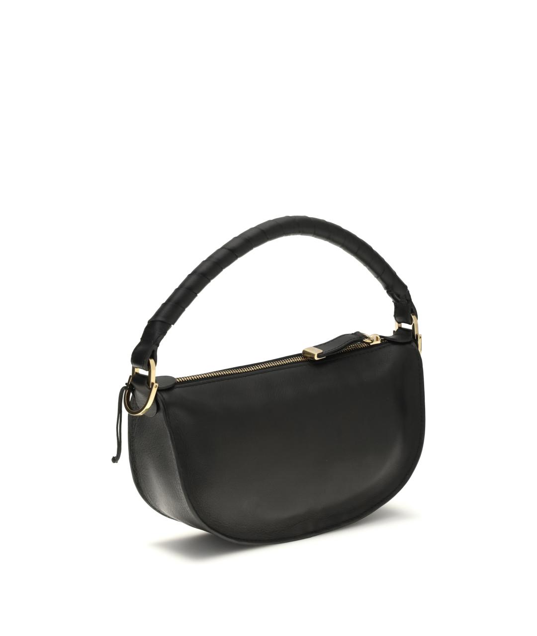 CHLOE Черная кожаная сумка через плечо, фото 3