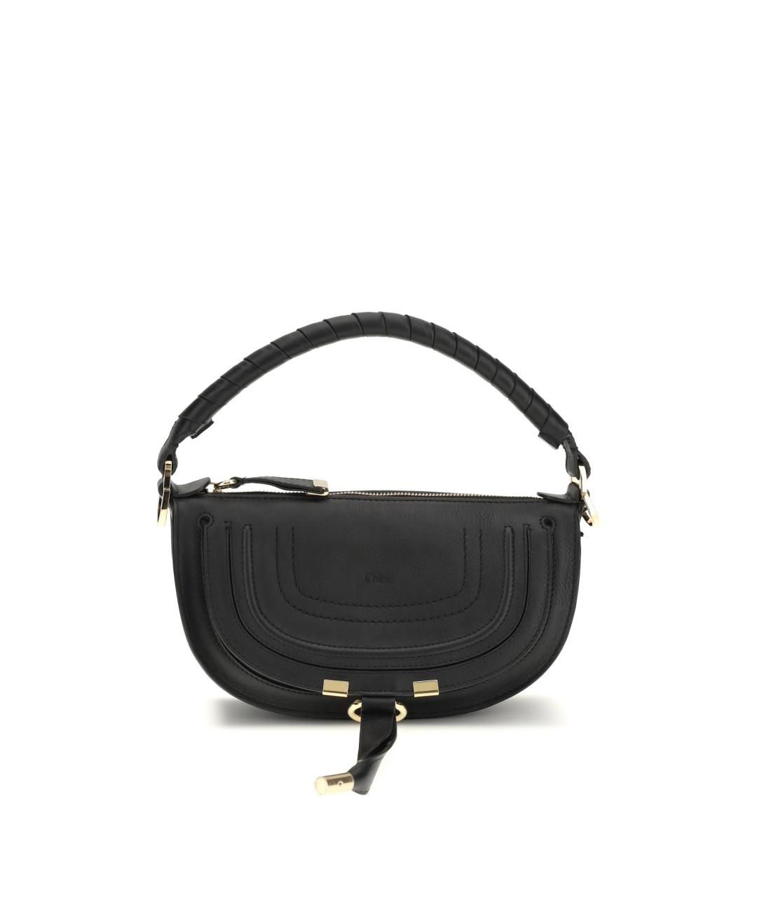 CHLOE Черная кожаная сумка через плечо, фото 1