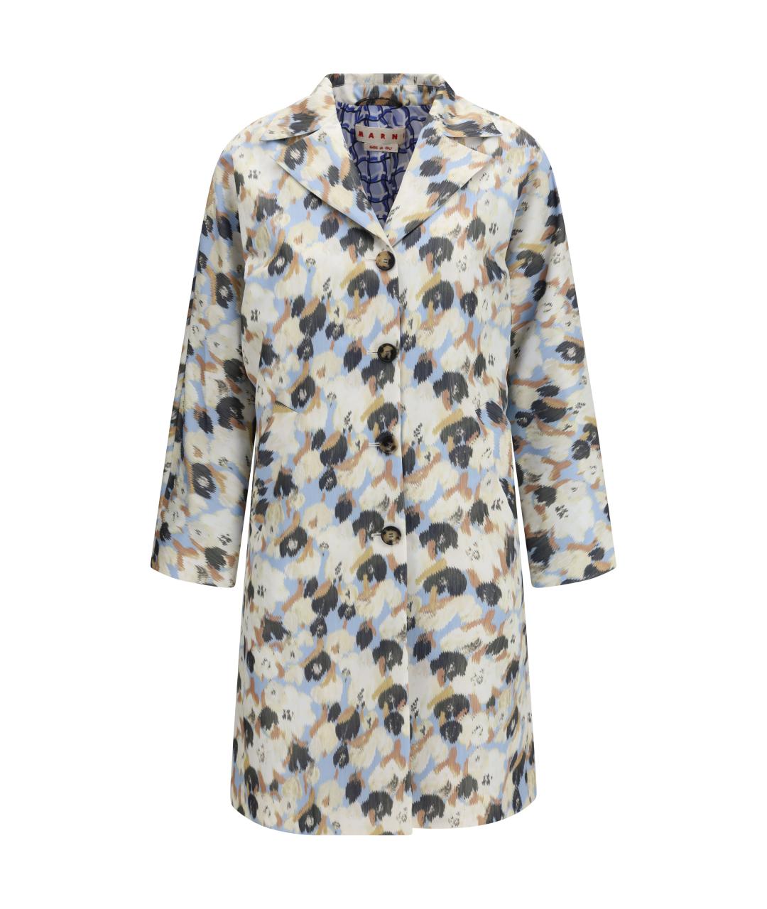 MARNI Мульти полиэстеровый тренч/плащ, фото 1