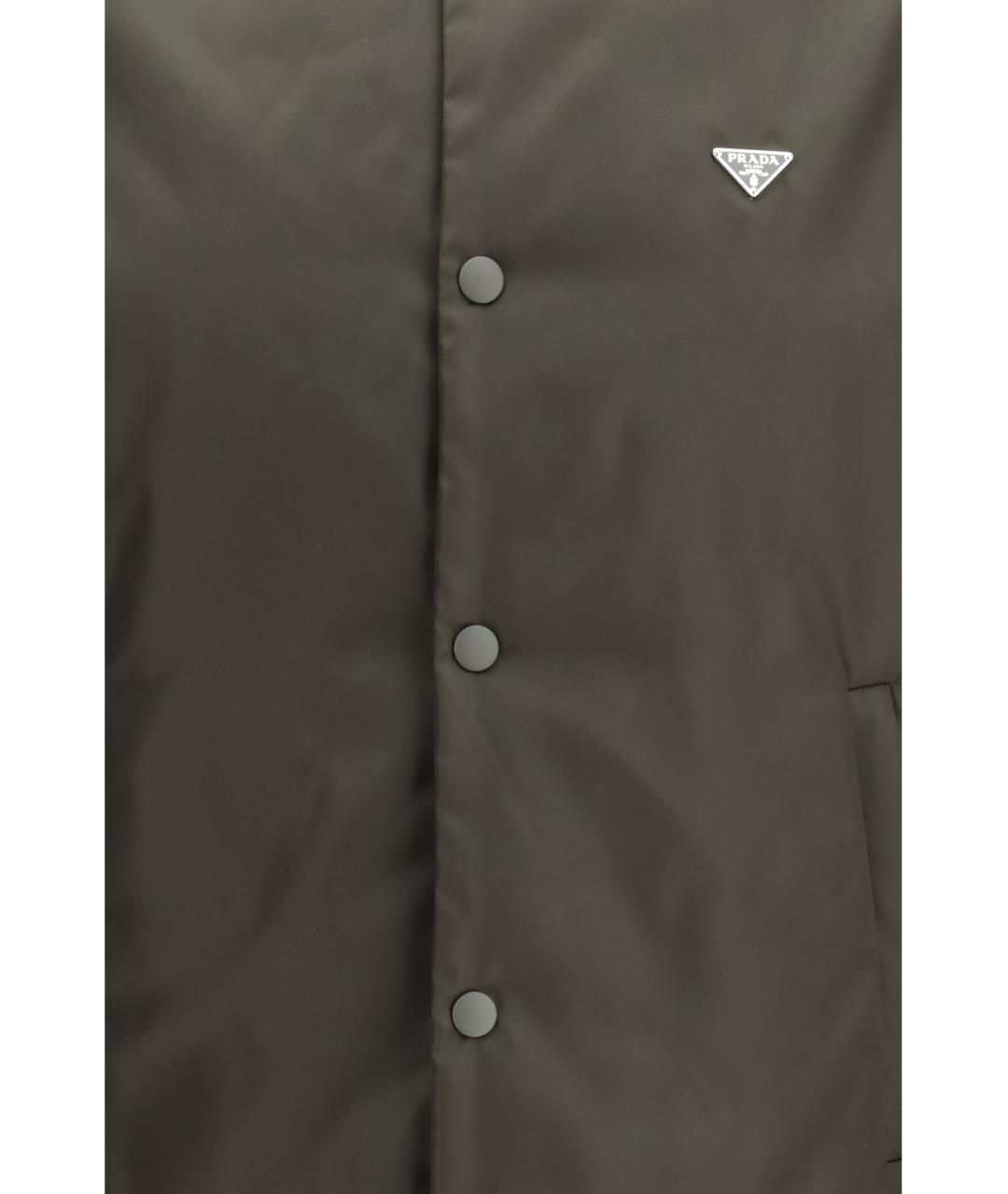 PRADA Зеленая синтетическая куртка, фото 3