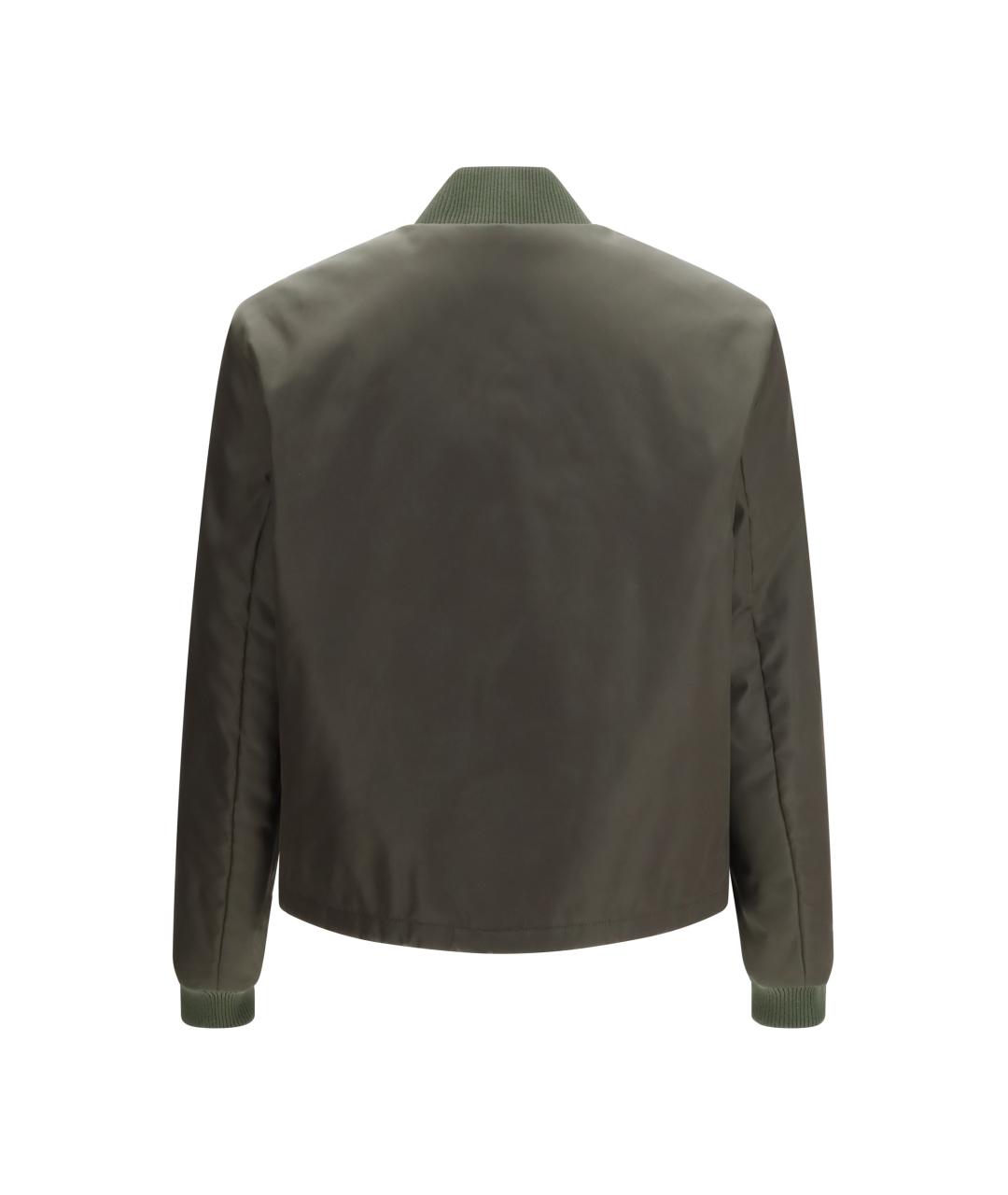 PRADA Зеленая синтетическая куртка, фото 2