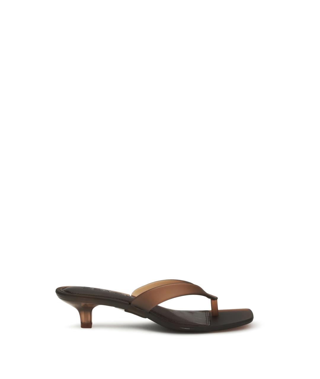 SENSO Коричневые кожаные сандалии, фото 1