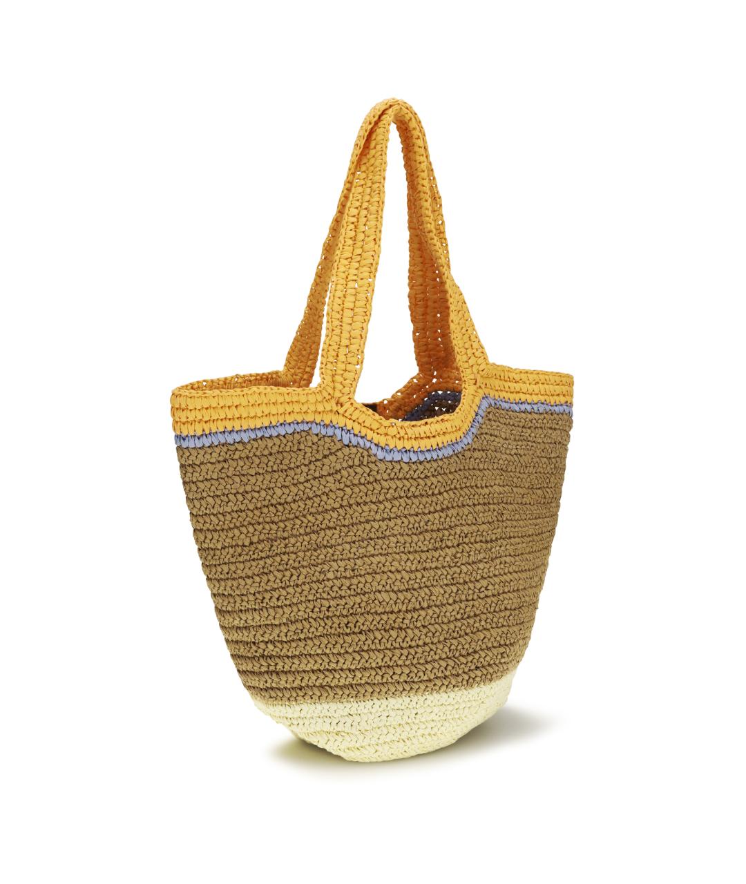 MARNI Бежевая пелетеная сумка тоут, фото 3