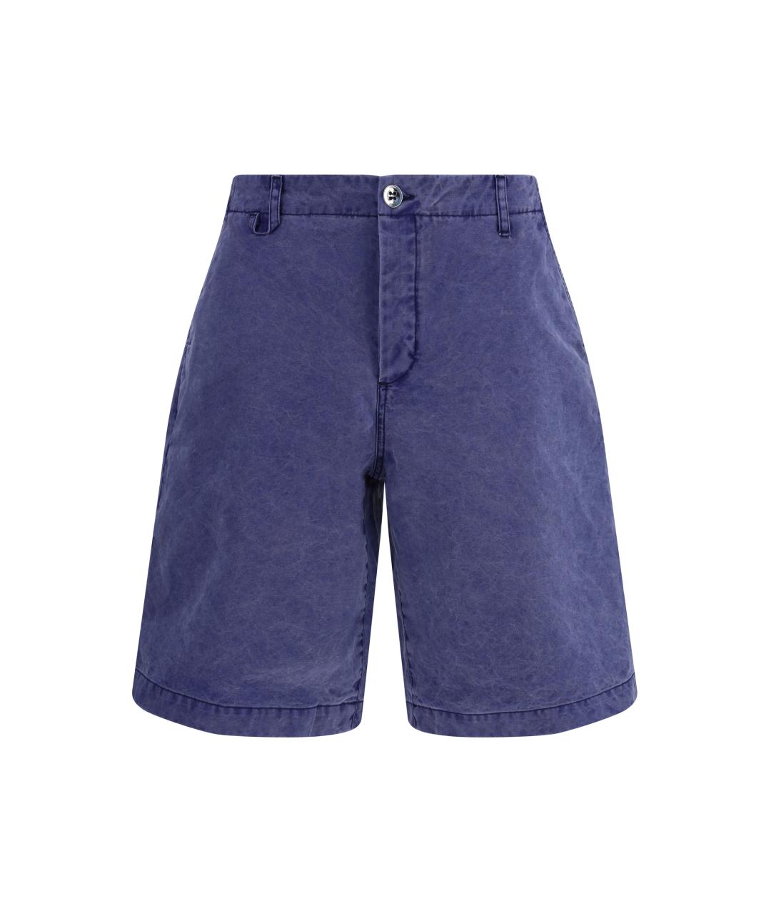 JACQUEMUS Синие хлопковые шорты, фото 1