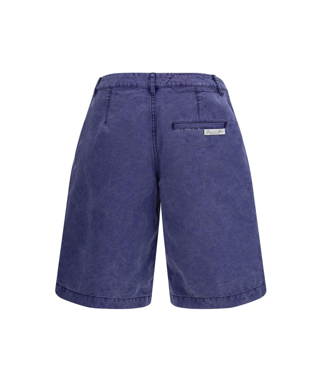 JACQUEMUS Синие хлопковые шорты, фото 2