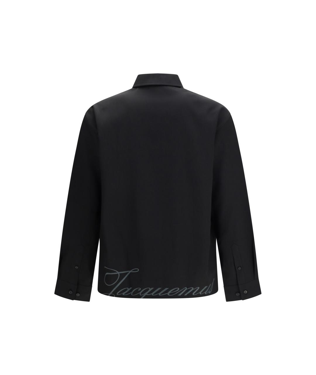 JACQUEMUS Черная шерстяная классическая рубашка, фото 2