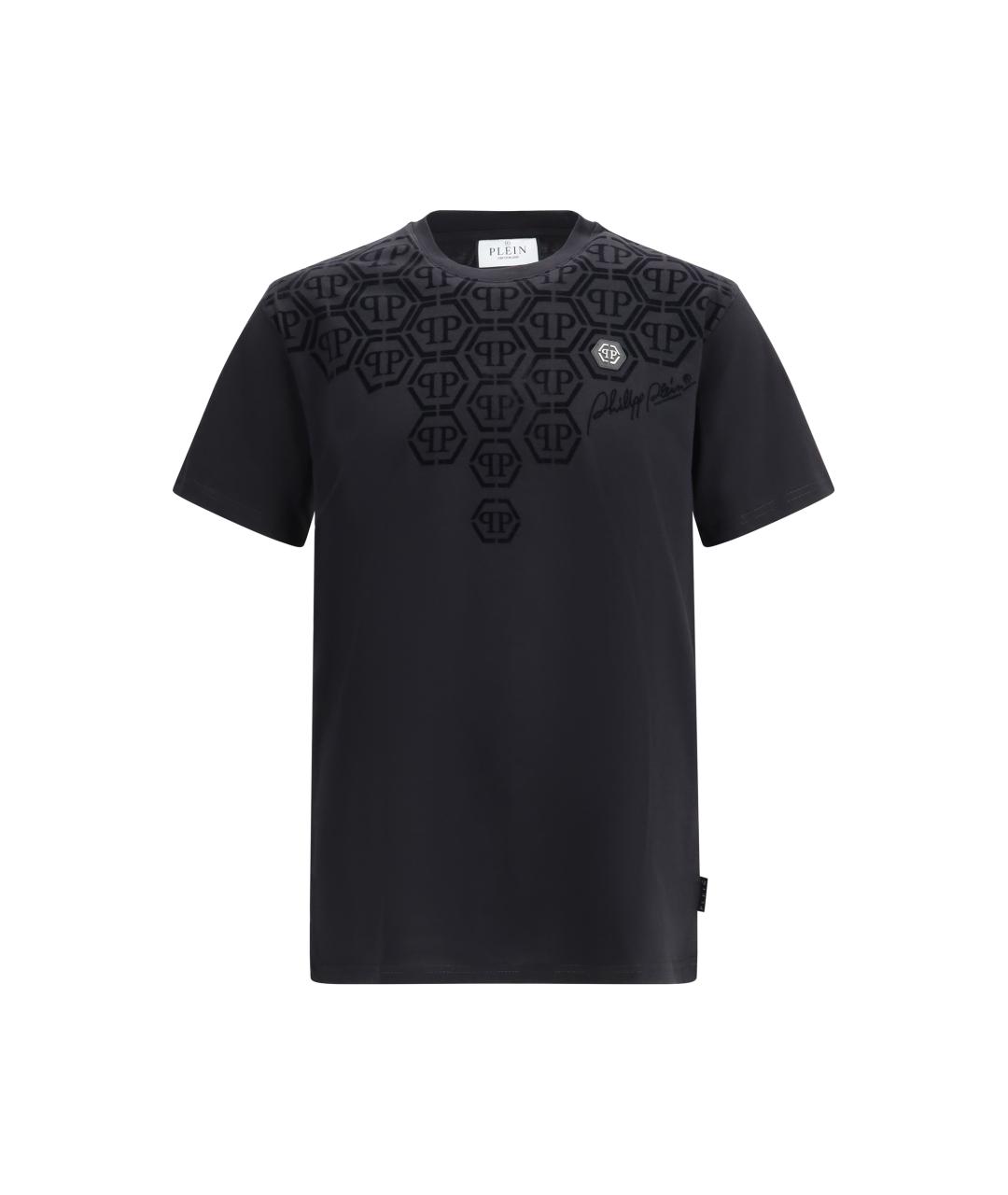 PHILIPP PLEIN Черная хлопковая футболка, фото 4