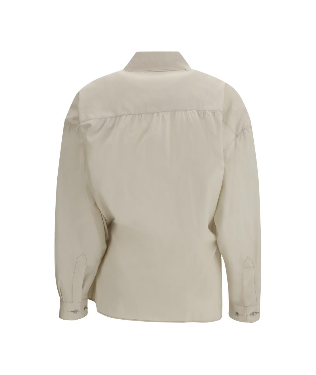 LEMAIRE Бежевая хлопковая рубашка, фото 2