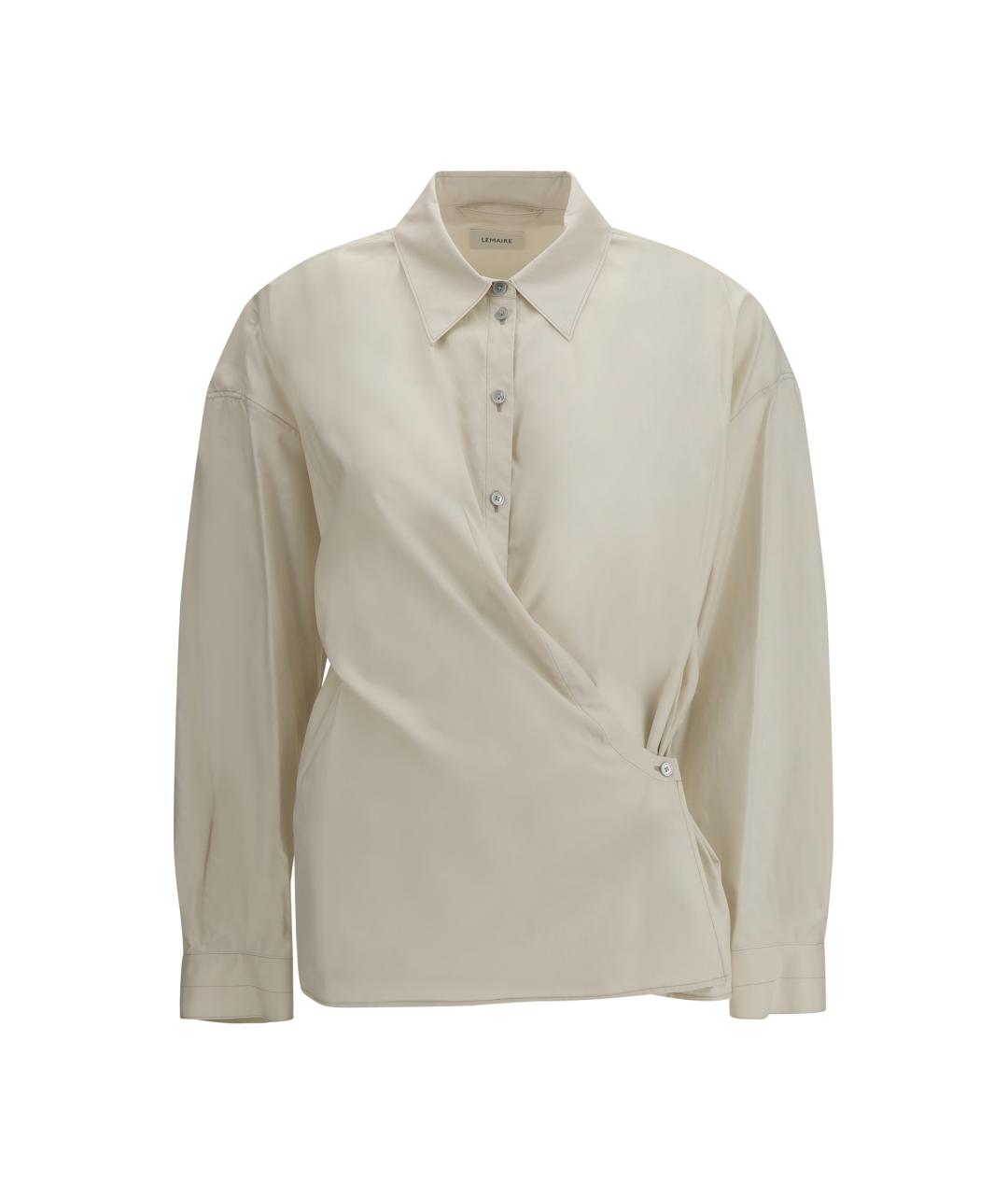 LEMAIRE Бежевая хлопковая рубашка, фото 1