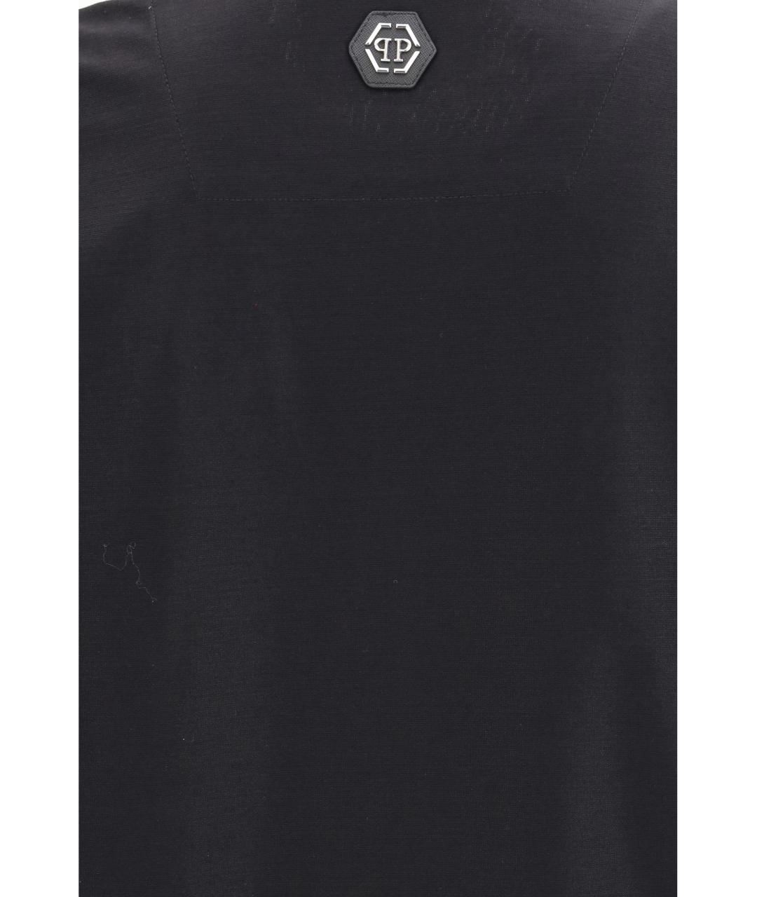 PHILIPP PLEIN Черная хлопковая футболка, фото 3