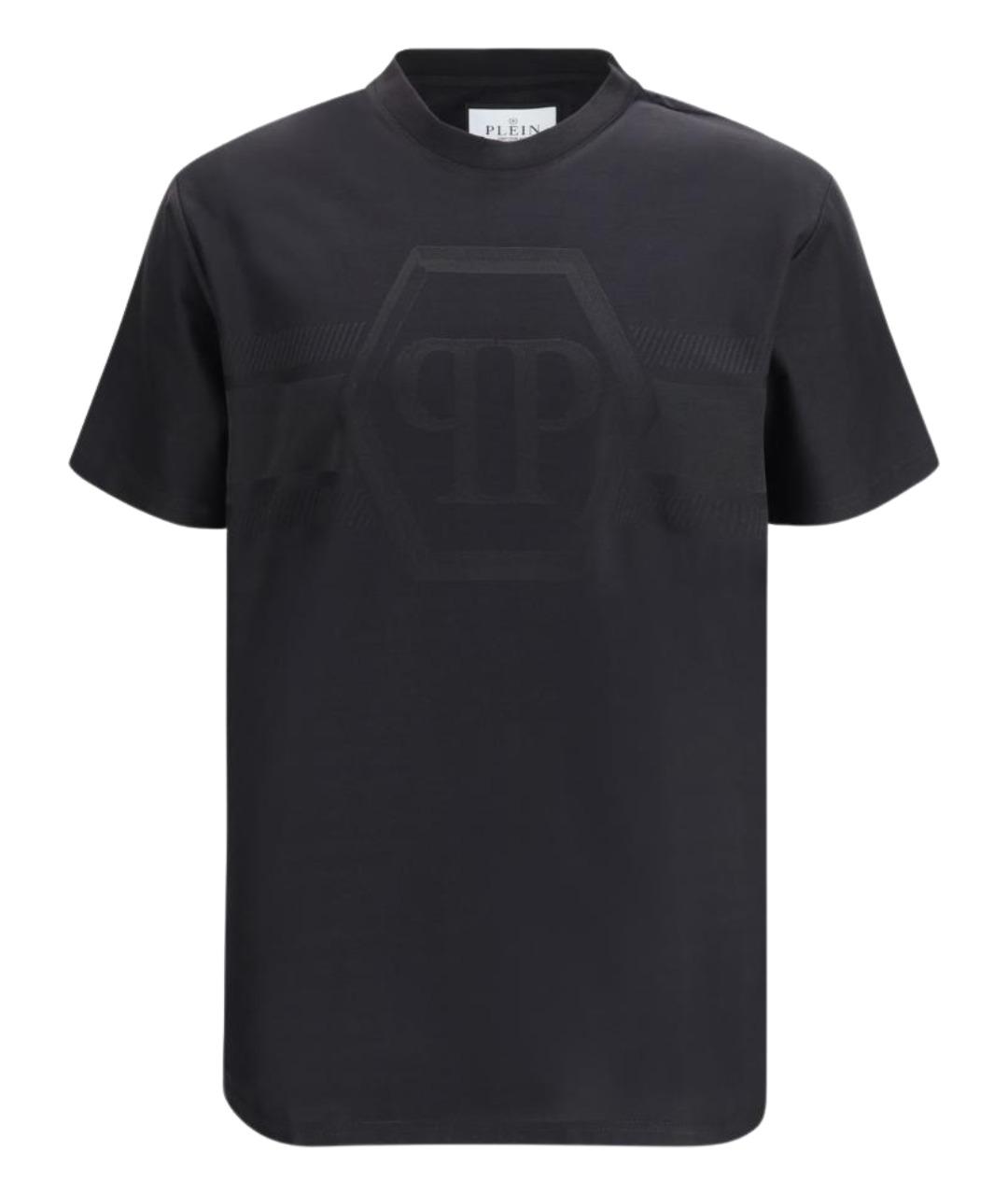 PHILIPP PLEIN Черная хлопковая футболка, фото 1