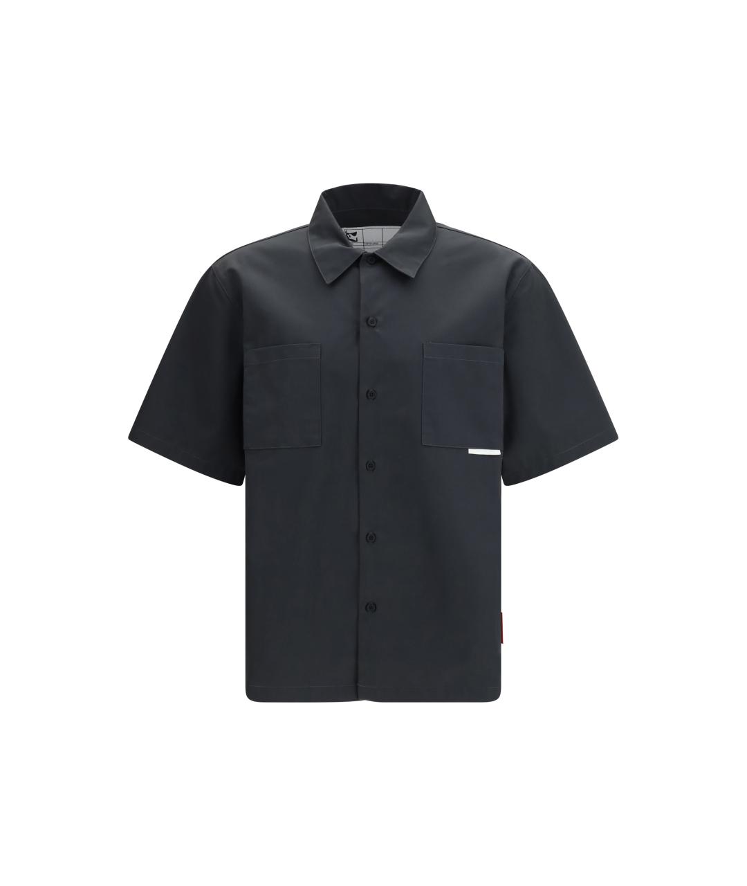 GR10K Антрацитовая хлопковая классическая рубашка, фото 1