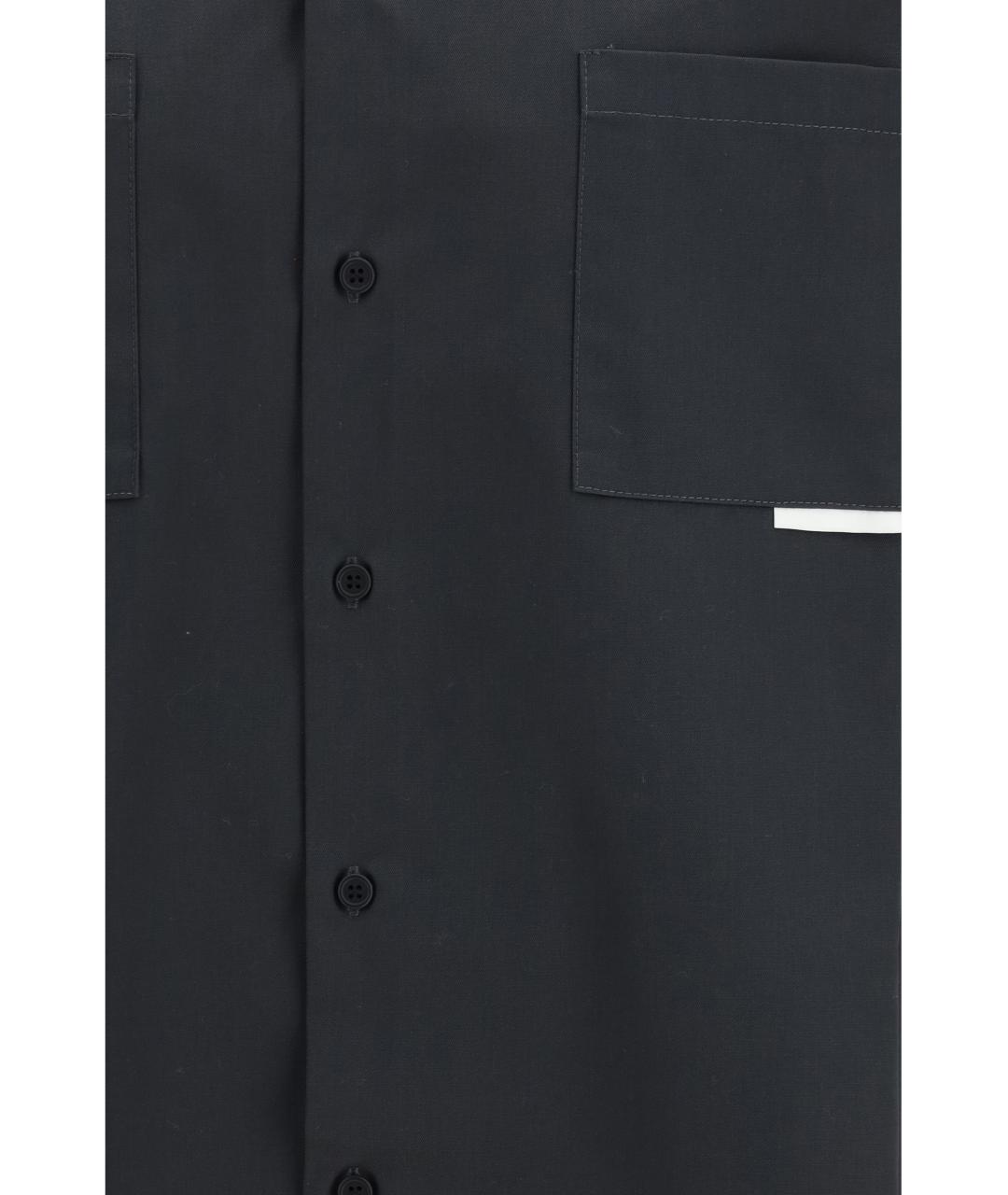 GR10K Антрацитовая хлопковая классическая рубашка, фото 3